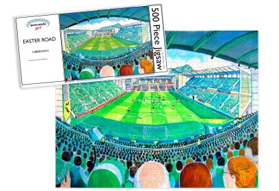 Easter Road Stadium Fine Art Jigsaw Puzzle - Hibernian FC